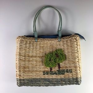 KULANUI OF HAWAII Woven Straw Handbag